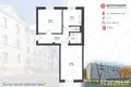 2 room apartment 48 m² Minsk, Belarus