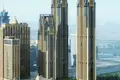 Residential complex High-rise residence Meera Tower with a panoramic view right on the banks of the Dubai Water Canal, Al Habtoor City, Dubai, UAE