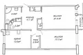 Mieszkanie 3 pokoi 80 m² Mińsk, Białoruś