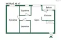 3 room apartment 46 m² Warsaw, Poland