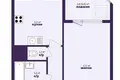 Wohnung 1 zimmer 42 m² Minsk, Belarus