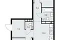 3 room apartment 60 m² poselenie Sosenskoe, Russia