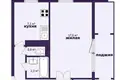 Квартира 1 комната 42 м² Минск, Беларусь