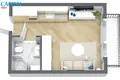 1 room apartment 26 m² Klaipėda, Lithuania