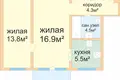 2 room apartment 45 m² Minsk, Belarus