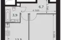 Квартира 1 комната 42 м² район Коньково, Россия