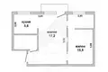 2 room apartment 44 m² Brest, Belarus