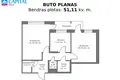 2 room apartment 51 m² Vilnius, Lithuania