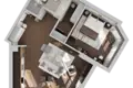 Apartamento 2 habitaciones 61 m² Moscú, Rusia