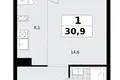 Mieszkanie 1 pokój 31 m² Troick, Rosja