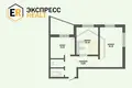 Apartamento 2 habitaciones 60 m² Muchaviecki sielski Saviet, Belarús