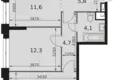 Mieszkanie 3 pokoi 65 m² North-Western Administrative Okrug, Rosja