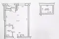 1 room apartment 45 m² Minsk, Belarus