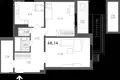 2 room apartment 69 m² Kopisca, Belarus