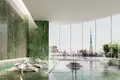 Residential complex New high-rise Mercedes Benz Residence with swimming pools in the center of Downtown Dubai, UAE