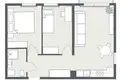3 room apartment 52 m² Klaipėda, Lithuania