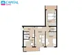 Apartamento 3 habitaciones 65 m² Kaunas, Lituania