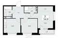 Квартира 2 комнаты 55 м² Москва, Россия