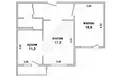 Квартира 2 комнаты 60 м² Мухавецкий сельский Совет, Беларусь