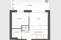 2 room apartment 39 m² in Warsaw, Poland