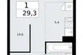 Mieszkanie 1 pokój 29 m² Troick, Rosja