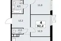 Квартира 4 комнаты 92 м² Юго-Западный административный округ, Россия