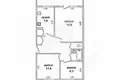 3 room apartment 59 m² Kamyanyets, Belarus