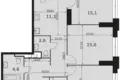 3 room apartment 80 m² Moscow, Russia