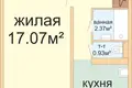 Apartamento 1 habitación 33 m² Minsk, Belarús