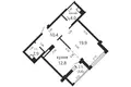 Mieszkanie 1 pokój 53 m² Mińsk, Białoruś
