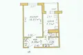 1 room apartment 33 m² Minsk, Belarus