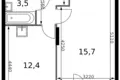1 room apartment 37 m² Sapronovo, Russia