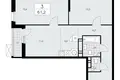 3 room apartment 61 m² Moscow, Russia