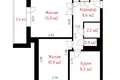 Wohnung 2 zimmer 50 m² Minsk, Weißrussland