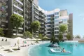 Wohnkomplex New residence Beach Oasis 2 with a swimming pool and a manmade beach, Dubai Studio City, Dubai, UAE