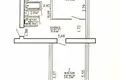 Mieszkanie 2 pokoi 47 m² Osipowicze, Białoruś