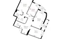 Mieszkanie 3 pokoi 95 m² Mińsk, Białoruś
