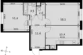 Mieszkanie 2 pokoi 66 m² Razvilka, Rosja