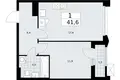 Appartement 1 chambre 42 m² Troïtsk, Russie