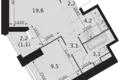 2 room apartment 43 m² Moscow, Russia