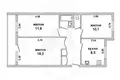 Wohnung 3 zimmer 61 m² Muchaviecki sielski Saviet, Belarus