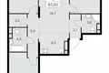 Mieszkanie 4 pokoi 84 m² South-Western Administrative Okrug, Rosja