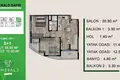 Mieszkanie 2 pokoi 55 m² Mezitli, Turcja