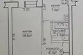 1 room apartment 37 m² Usyazh, Belarus