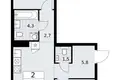 Appartement 2 chambres 58 m² Troïtsk, Russie