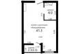 2 room apartment 45 m² Minsk, Belarus
