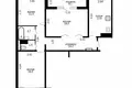 3 room apartment 82 m² Minsk, Belarus