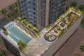 Kompleks mieszkalny New high-rise residence Lilium Tower with a swimming pool in the prestigious area of JVT, Dubai, UAE