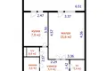 Appartement 1 chambre 36 m² Minsk, Bélarus