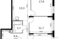 Appartement 3 chambres 77 m² Sapronovo, Russie
